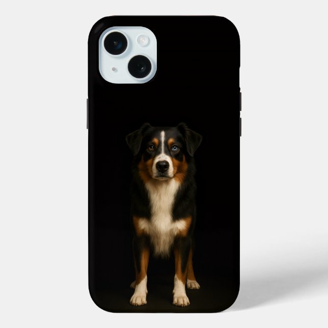 Black 4 Luxe, Aussie Shepherd iPhone 15 Plus Case-Mate iPhone Hülle (Rückseite)