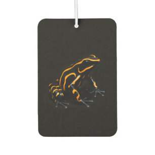 Black 4 Luxe Car Air Fresheners, Black Orange Frog Autolufterfrischer