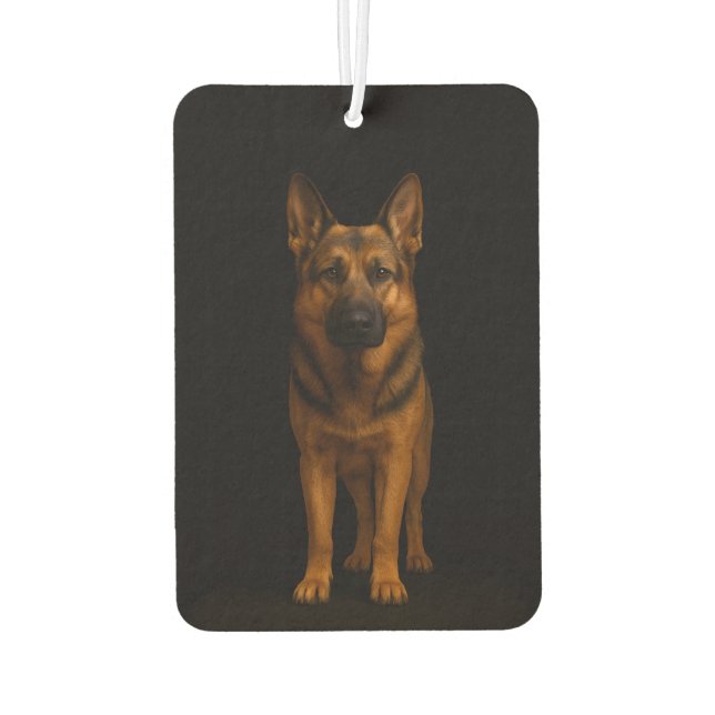Black 4 Luxe Car Air Fresheners, German Shepherd Autolufterfrischer (Rückseite)
