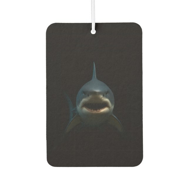 Black 4 Luxe Car Air Fresheners, Great White Shark Autolufterfrischer (Vorderseite)