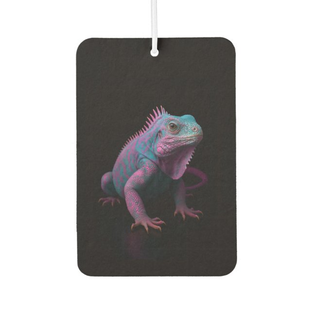 Black 4 Luxe Car Air Fresheners, Pink Iguana Autolufterfrischer (Vorderseite)