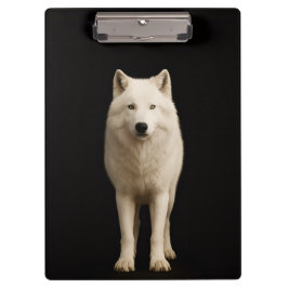 Black 4 Luxe Clipboard, Ivory Arctic Wolf Klemmbrett
