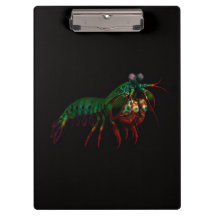 Black 4 Luxe Clipboard, Mantis Shrimp