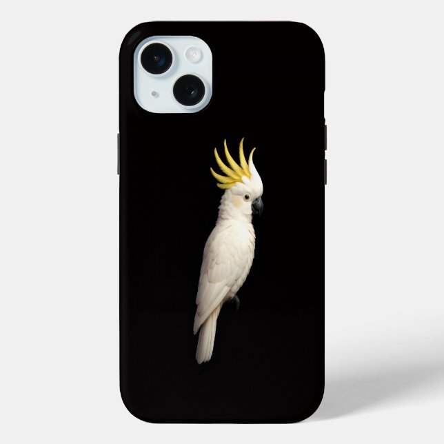 Black 4 Luxe, Crested Cockatoo Case-Mate iPhone Hülle (Rückseite)