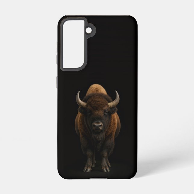Black 4 Luxe  Galaxy S21 Case, American Bison Samsung Galaxy Hülle (Rückseite)