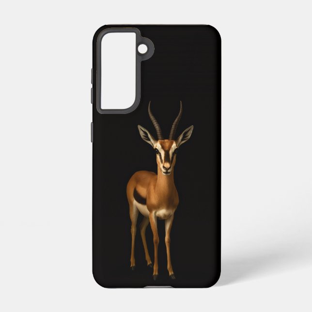 Black 4 Luxe  Galaxy S21 Case, Elegant Gazella Samsung Galaxy Hülle (Rückseite)