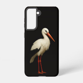 Black 4 Luxe  Galaxy S21 Case, Graceful Stork Samsung Galaxy Hülle