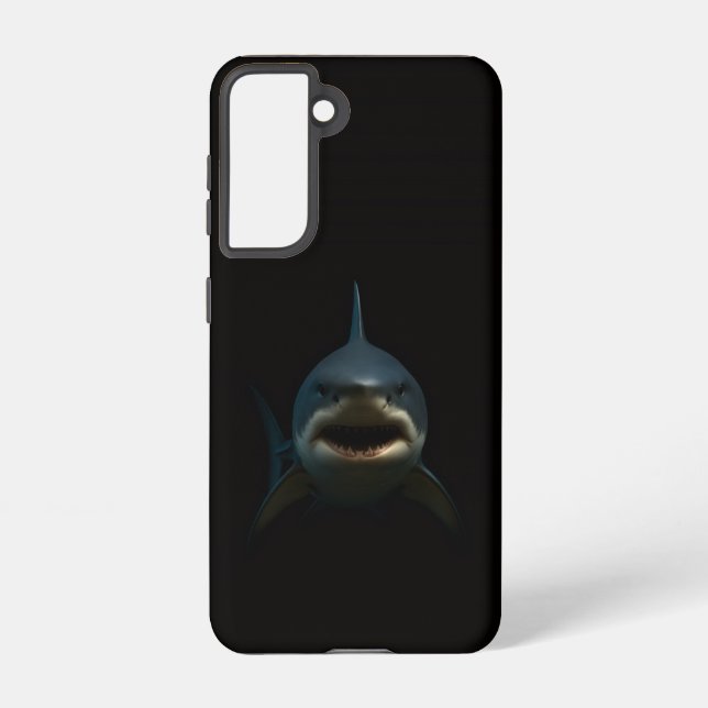 Black 4 Luxe Galaxy S21 Case, Great White Shark Samsung Galaxy Hülle (Rückseite)