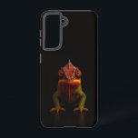 Black 4 Luxe  Galaxy S21 Case, Panther Chameleon Samsung Galaxy Hülle<br><div class="desc">Add a touch of radiant tropical artistry to your everyday tech with our Black 4 Luxe Galaxy S21 Case featuring the mesmerizing Panther Chameleon (*Furcifer pardalis*). Set against a flawless glossy black background, this stunning reptile glows with vivid hues of emerald green, ruby red, and golden orange — each scale...</div>