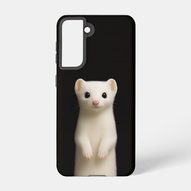 Black 4 Luxe  Galaxy S21 Case, Stylish Ermine Samsung Galaxy Hülle (Rückseite)