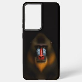 Black 4 Luxe Galaxy S21 Plus, Mandrill Monkey Samsung Galaxy Hülle
