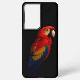Black 4 Luxe Galaxy S21 Plus, Scarlet Parrot Samsung Galaxy Hülle