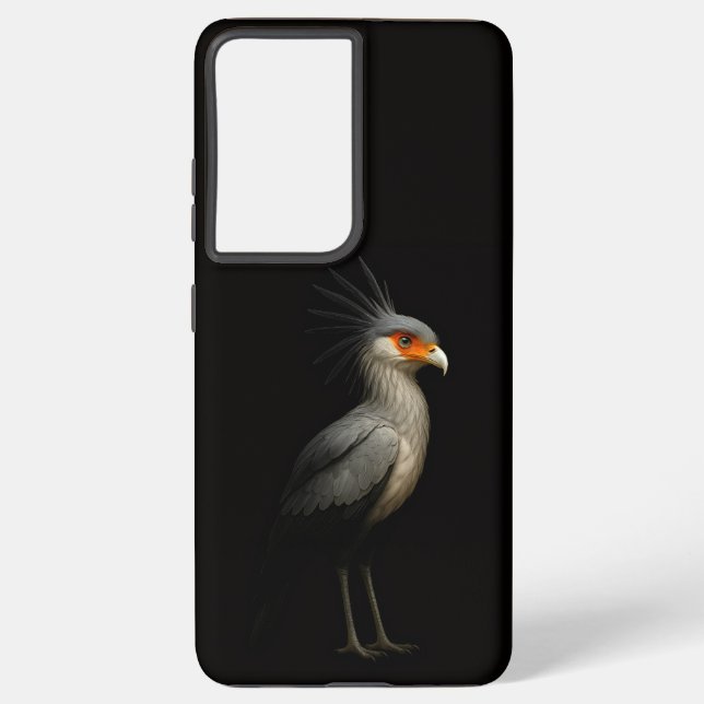 Black 4 Luxe Galaxy S21 Plus, Secretarybird Samsung Galaxy Hülle (Rückseite)