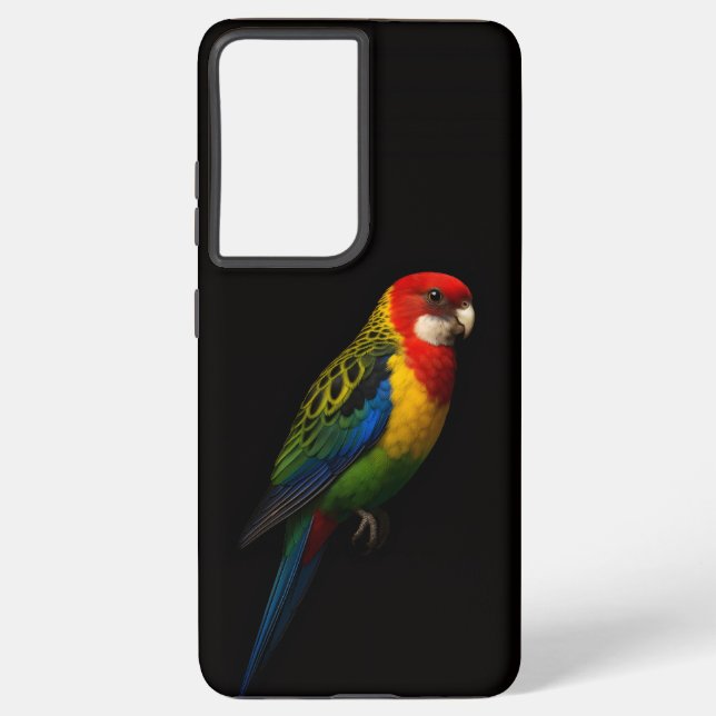 Black 4 Luxe Galaxy S21 Ultra, Eastern Rosella Samsung Galaxy Hülle (Rückseite)
