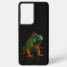 Black 4 Luxe Galaxy S21 Ultra, Green Iguana Samsung Galaxy Hülle