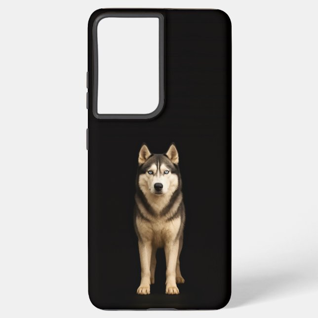 Black 4 Luxe Galaxy S21 Ultra, Icy Elite Husky Samsung Galaxy Hülle (Rückseite)