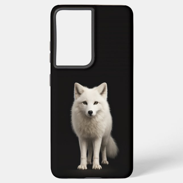 Black 4 Luxe Galaxy S21 Ultra, Ivory Arctic Fox Samsung Galaxy Hülle (Rückseite)