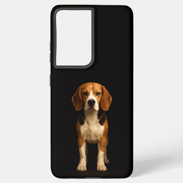 Black 4 Luxe Galaxy S21 Ultra, Kind Beagle Samsung Galaxy Hülle (Rückseite)