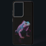 Black 4 Luxe Galaxy S21 Ultra, Pink Iguana Samsung Galaxy Hülle<br><div class="desc">Add a touch of radiant tropical sophistication to your everyday tech with our Black 4 Luxe Galaxy S21 Ultra featuring the stunning Pink Iguana. Set against a flawless glossy black background, this magnificent reptile glows with vivid hues of magenta, turquoise, and violet — each scale rendered with lifelike precision and...</div>