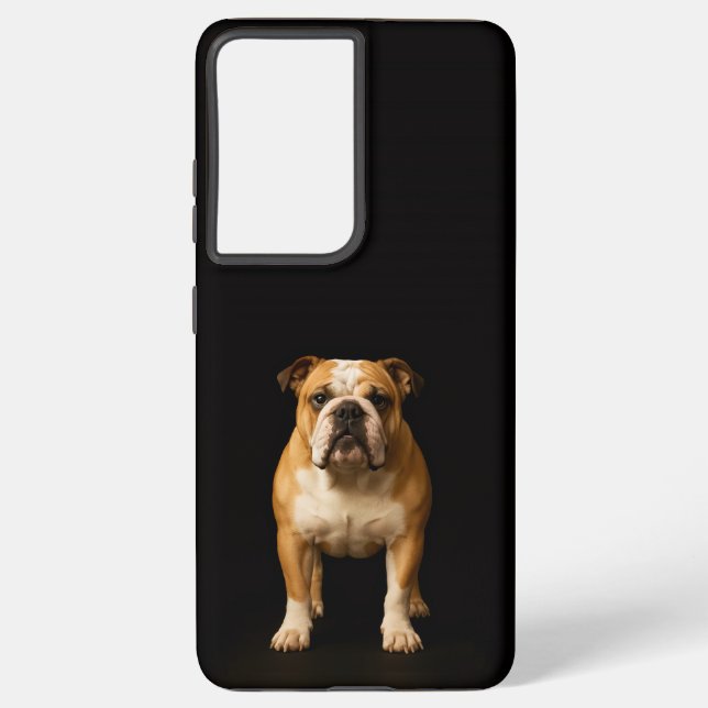 Black 4 Luxe Galaxy S21 Ultra, Stamina Bulldog Samsung Galaxy Hülle (Rückseite)