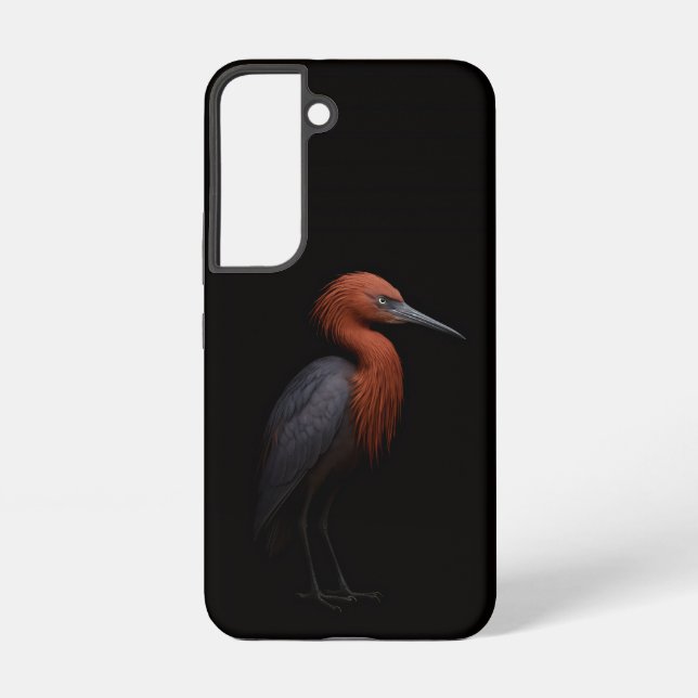 Black 4 Luxe Galaxy S22 Case, Reddish Egret Samsung Galaxy Hülle (Rückseite)