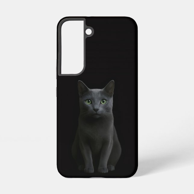 Black 4 Luxe Galaxy S22 Case, Russian Blue Cat Samsung Galaxy Hülle (Rückseite)