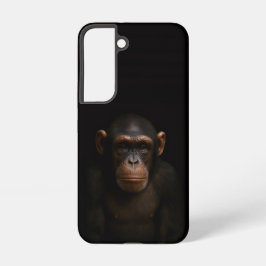 Black 4 Luxe Galaxy S22 Case, Serene Chimpanzee Samsung Galaxy Hülle