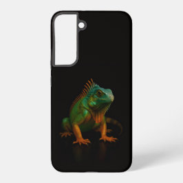Black 4 Luxe Galaxy S22 Plus, Green Iguana Samsung Galaxy Hülle