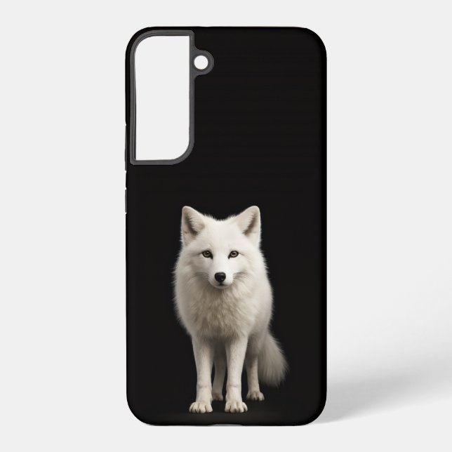 Black 4 Luxe Galaxy S22 Plus, Ivory Arctic Fox Samsung Galaxy Hülle (Rückseite)