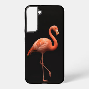 Black 4 Luxe Galaxy S22 Plus, Pink Flamingo Bird Samsung Galaxy Hülle