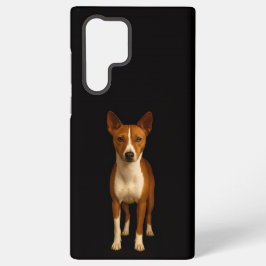 Black 4 Luxe Galaxy S22 Ultra, Classy Basenji Dog Samsung Galaxy Hülle