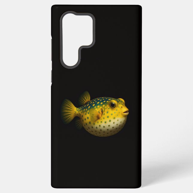 Black 4 Luxe Galaxy S22 Ultra, Putterfish Samsung Galaxy Hülle (Rückseite)