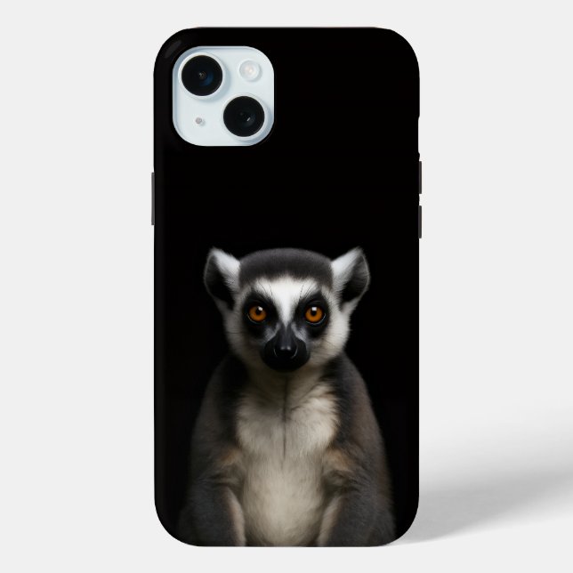 Black 4 Luxe, Gentle Lemur iPhone 15 Plus Case-Mate iPhone Hülle (Rückseite)