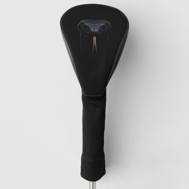 Black 4 Luxe Golf Driver Cover, Black Mamba Golf Headcover (Vorderseite)
