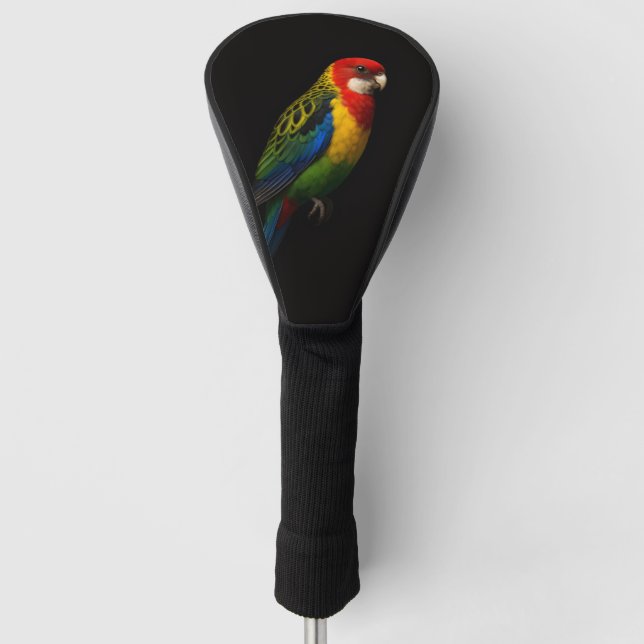 Black 4 Luxe Golf Driver Cover, Eastern Rosella Golf Headcover (Vorderseite)