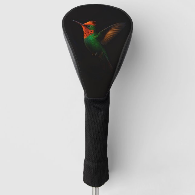 Black 4 Luxe Golf Driver Cover, getufeltes Coquett Headcover (Vorderseite)