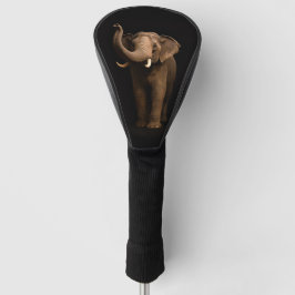 Black 4 Luxe Golf Driver Cover, Mighty Elephant Golf Headcover