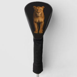 Black 4 Luxe Golf Driver Cover, Noble Lioness Golf Headcover