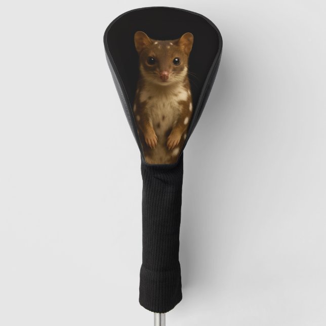 Black 4 Luxe Golf Driver Cover, Sweet Quoll Golf Headcover (Vorderseite)
