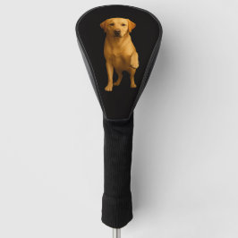 Black 4 Luxe Golf Driver Cover, Tender Labrador Golf Headcover