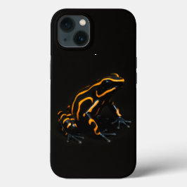 Black 4 Luxe iPhone 13 Case, Black Orange Frog Case-Mate iPhone Hülle