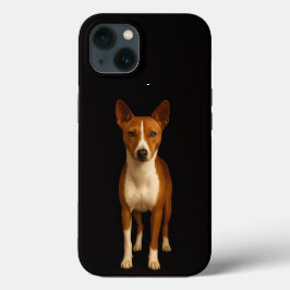 Black 4 Luxe iPhone 13, Classy Basenji Dog Case-Mate iPhone Hülle