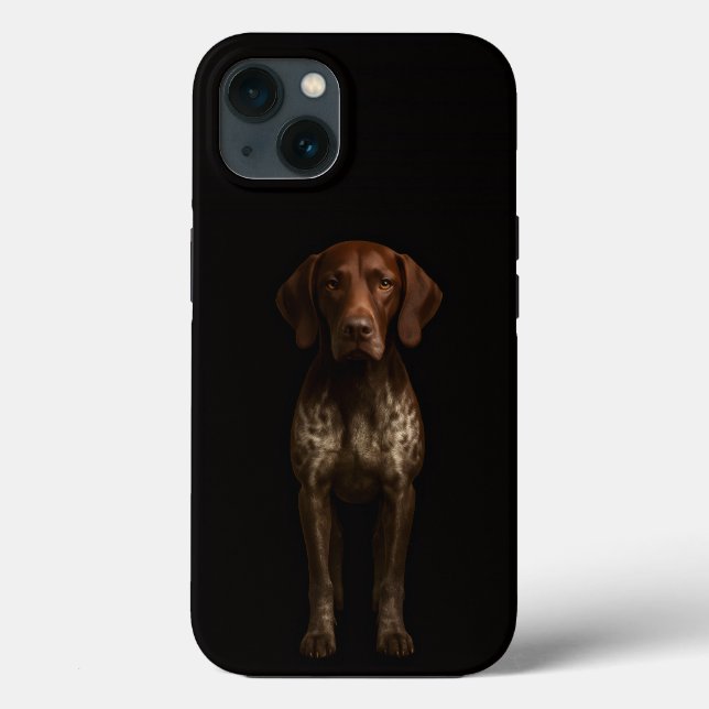 Black 4 Luxe iPhone 13, German Pointer Dog Case-Mate iPhone Hülle (Rückseite)
