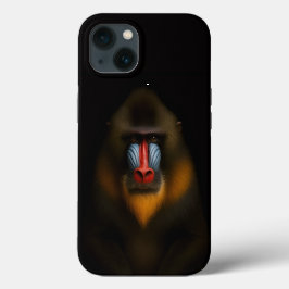 Black 4 Luxe iPhone 13, Mandrill Monkey Case-Mate iPhone Hülle