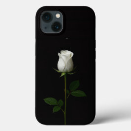Black 4 Luxe iPhone 13, Pure White Rose Case-Mate iPhone Hülle