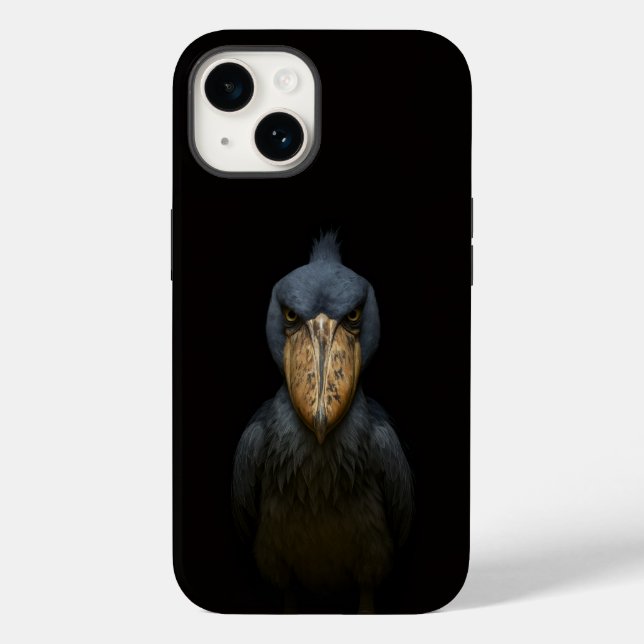 Black 4 Luxe iPhone 14 Case-Mate, Shoebill Bird Case-Mate iPhone 14 Hülle (Rückseite)