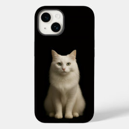 Black 4 Luxe iPhone 14 Case, Turkish Angora Cat Case-Mate iPhone 14 Hülle