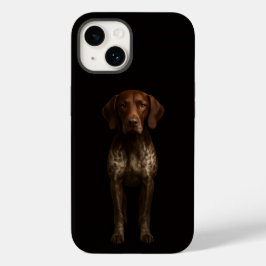 Black 4 Luxe iPhone 14 Mate, German Pointer Dog Case-Mate iPhone 14 Hülle