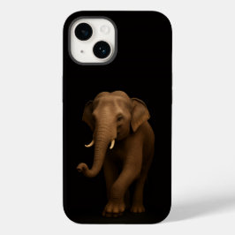 Black 4 Luxe iPhone 14 Mate, Indian Elephant Case-Mate iPhone 14 Hülle