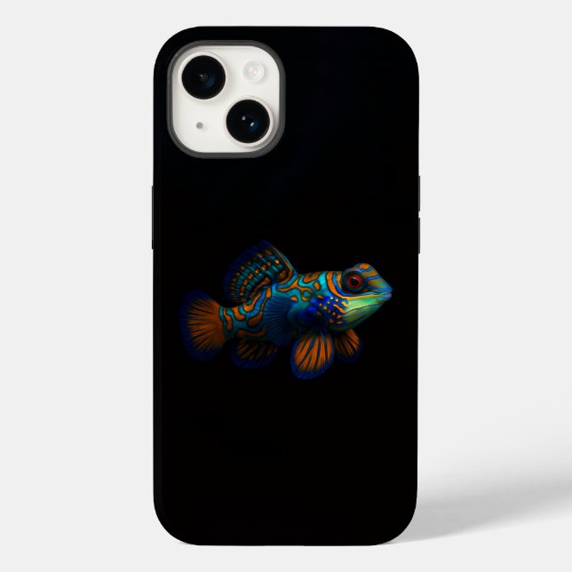 Black 4 Luxe iPhone 14 Mate, Mandarin Dragonet Case-Mate iPhone 14 Hülle (Rückseite)
